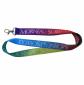 Heat transfer printed lanyard